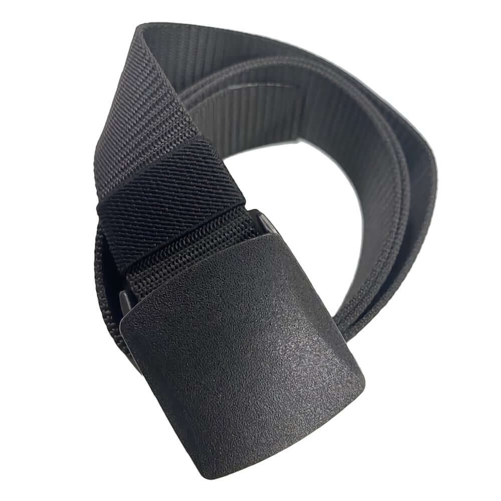 Plastic buckle belt clearance